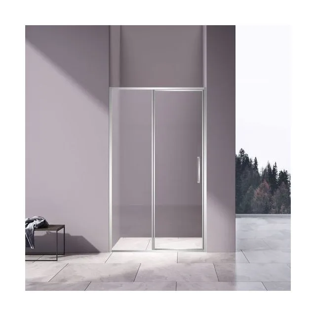 Душевая дверь Vincea Слим 8мм (Slim 8mm) VDP-4SL120CL 120х195 стекло прозрачное 8 мм профиль хром