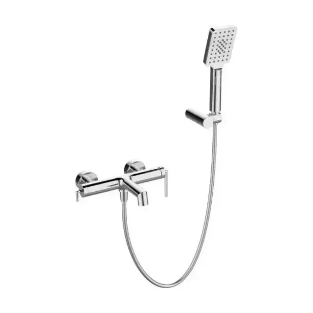 Смеситель BelBagno Источник (Acqua) ACQUA-VASM/DFS-CRM для ванны и душа с душевыми аксессуарами хром