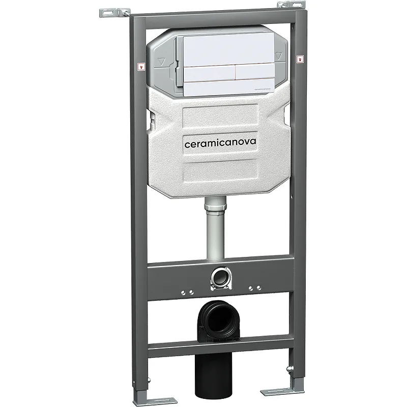 Инсталляция с кнопкой Ceramica Nova Вектор (Envision)/Плоская (Flat) CN1002W