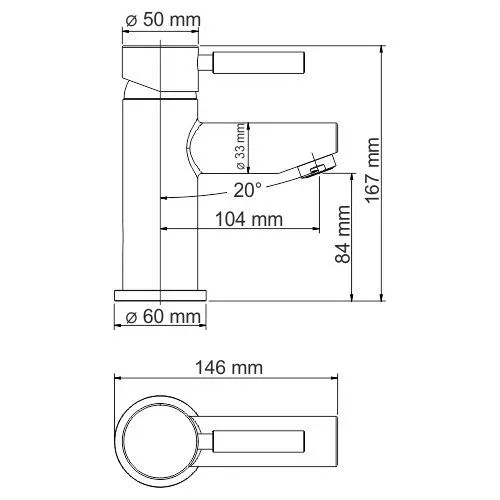 Термостатический смеситель WasserKRAFT Main 4103 Thermo для раковины