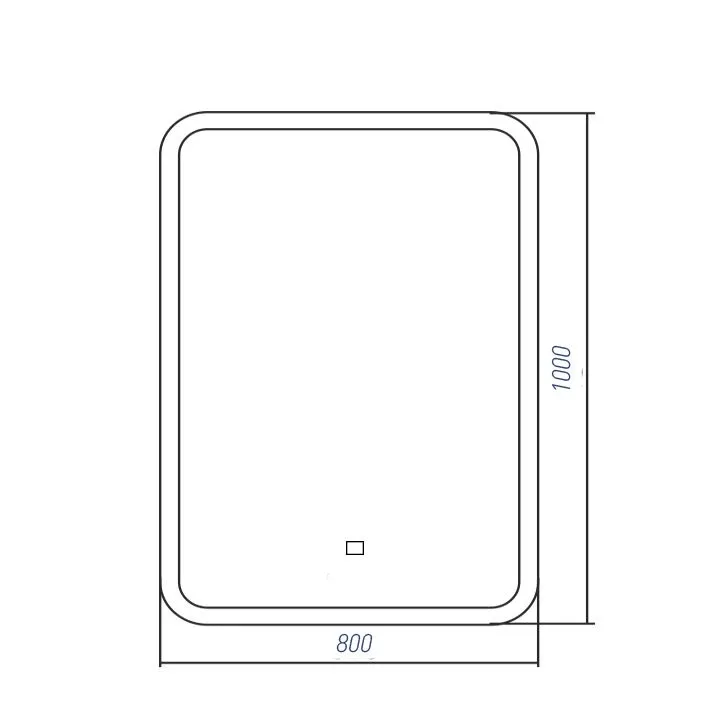 Зеркало Silver Mirrors Стив 80*100 с Led-подсветкой сенсорный выключатель
