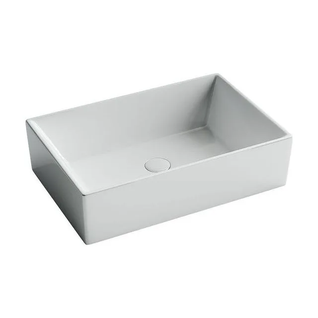 Раковина из сантехнического фарфора Ceramica Nova Элемент (Element) 59 см CN5013 накладная цвет белый
