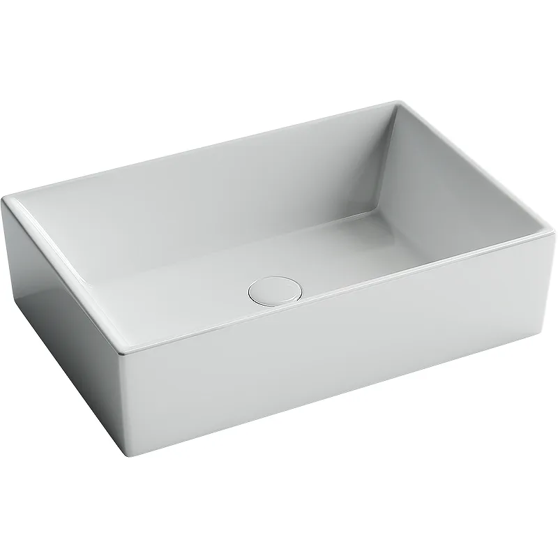 Раковина из сантехнического фарфора Ceramica Nova Элемент (Element) 59 см CN5013 накладная цвет белый