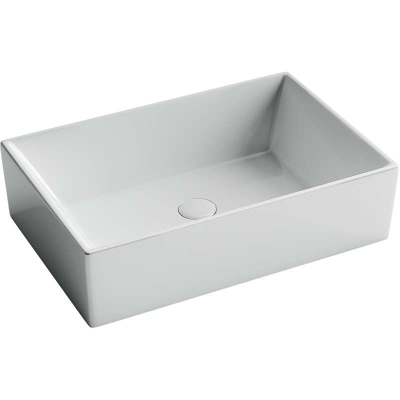 Раковина из сантехнического фарфора Ceramica Nova Элемент (Element) 59 см CN5013 накладная цвет белый