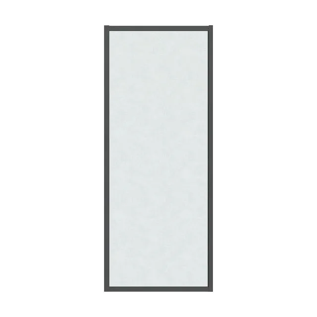 Боковая стенка Grossman Style 200.K33.05.80.21.02 (80х195) черный матовый,стекло шиншилла