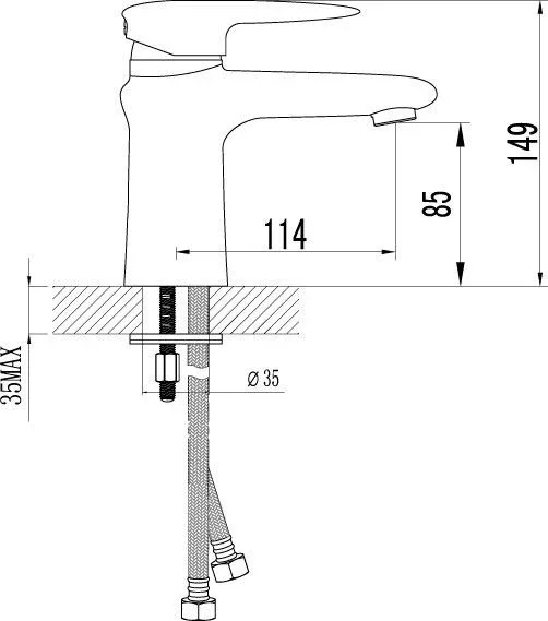 Смеситель Lemark Status для раковины LM4406C