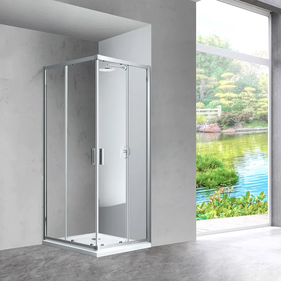 Душевой уголок Scala VSS-2SC800CL, 800*800, хром, стекло прозрачное