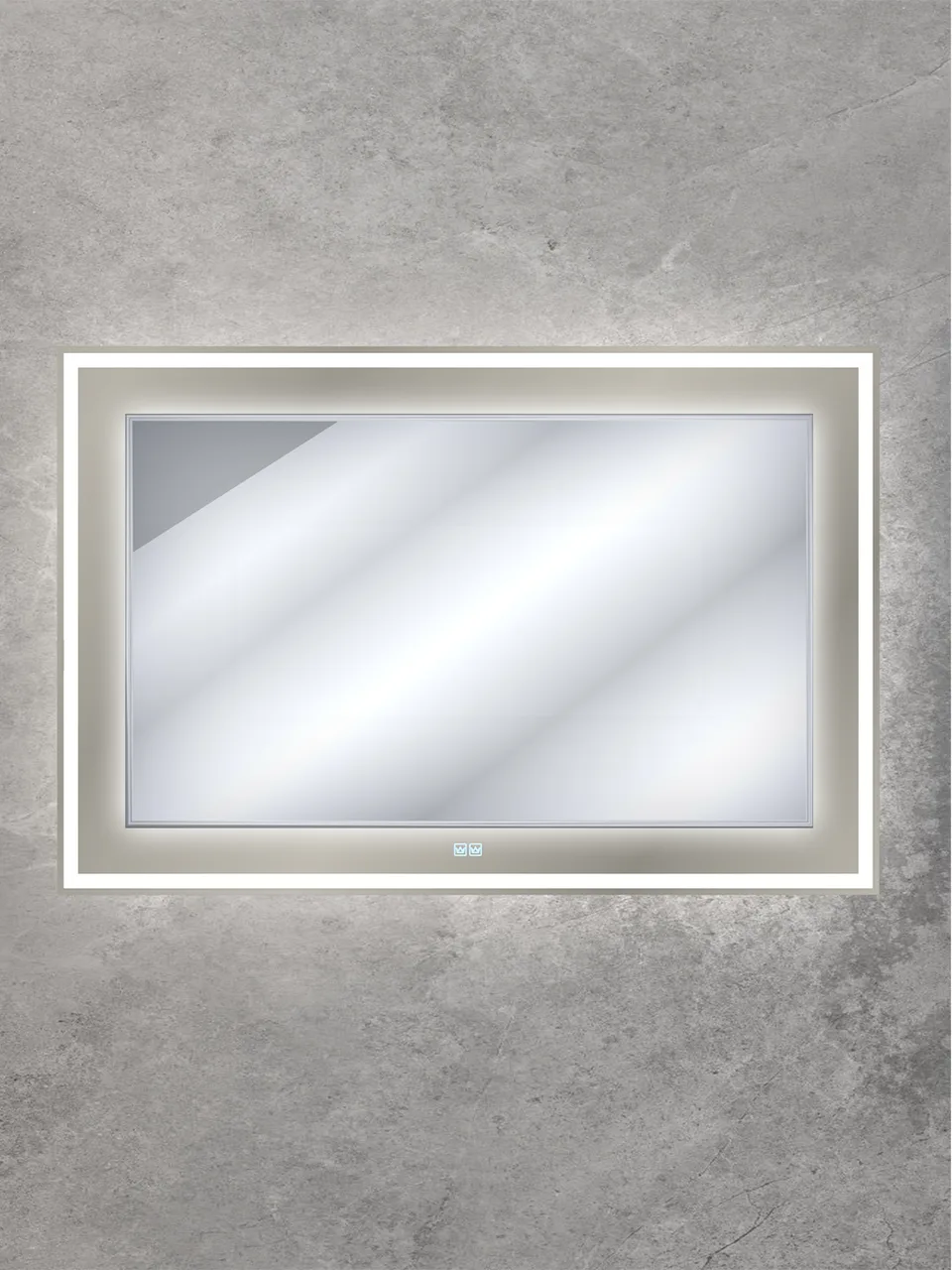 Зеркало со встроенной и контурной подсветками CEZARES CZR-SPC-RELAX-1000-800-LED-TCH-GR