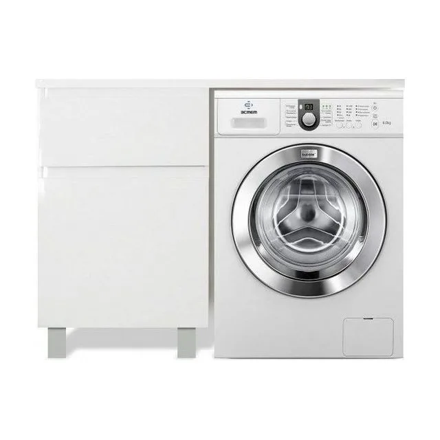 Тумба с раковиной Эстет Dallas Luxe 150 L напольная 2 ящика белая ФР-00009681