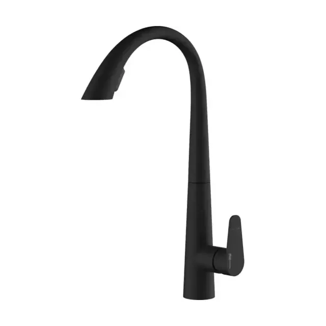 Смеситель WasserKRAFT A8667 для кухни с выдвижной лейкой, нержавеющая сталь, MagicBlack