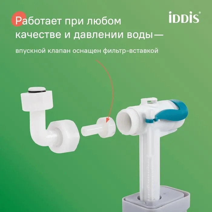 Комплект инсталляции Iddis Бэйсик (Basic) клавиша смыва белый глянец OPH10W0i77 унитаз BLQNDSEI25