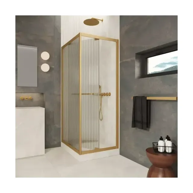 Душевой уголок Z+ZPV Inside 60*70 03 Moru профиль золото матовое стекло Moru