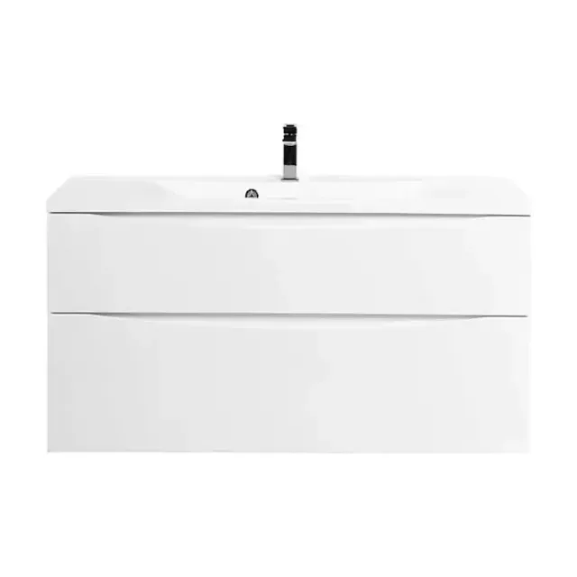 Тумба с раковиной BelBagno Марино-H60 (Marino-H60) 110 белый глянец