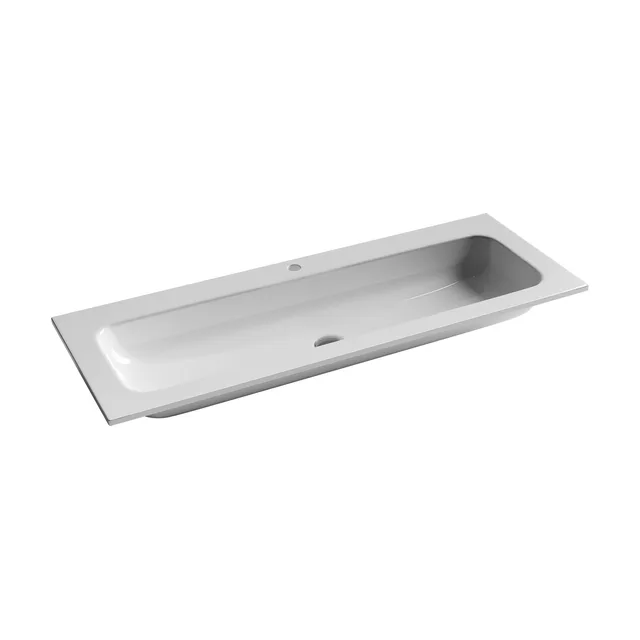 Раковина из сантехнического фарфора Ceramica Nova Грация (Grace) 121 см CN7017 накладная цвет белый