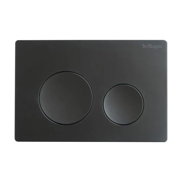 Кнопка смыва BelBagno BB-03C-NERO.M, черный матовый