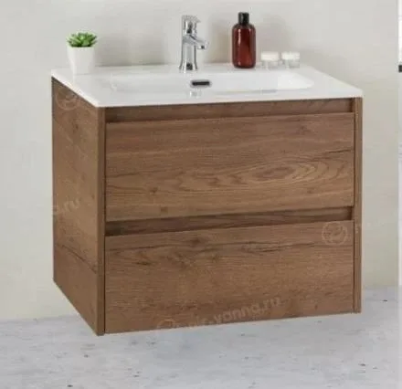 Тумба с раковиной BelBagno Крафт (Kraft) 39-500 табачный дуб подвесная