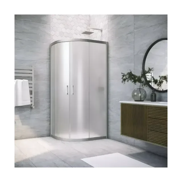 Душевой уголок ZS-F NOVO h2000 120*100 07 10, профиль матовый хром, стекло сатин