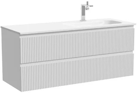 Тумба под раковину Sancos Сноб Р (Snob R) 120 см SNR120RW настенная правосторонняя 2 ящика