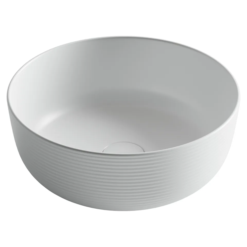 Раковина из сантехнического фарфора Ceramica Nova Элемент (Element) 36 см CN6073MW накладная цвет белый матовый