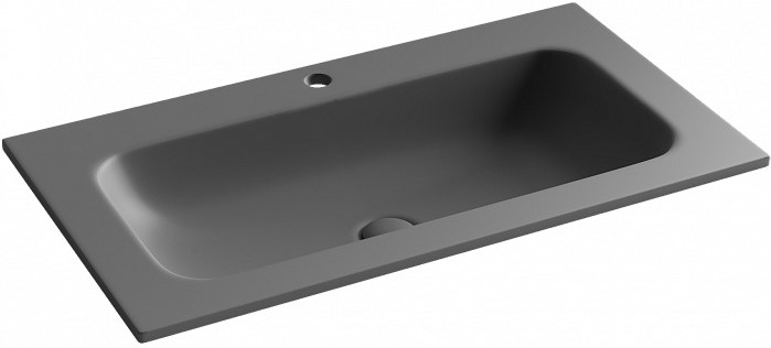 Раковина из сантехнического фарфора Ceramica Nova Грация (Grace) 81 см CN7012MDH накладная цвет серый