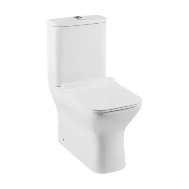 Унитаз-компакт Aquanet Cube-C-1 CL-12248B безободковый с крышкой-сиденьем микролифт Slim