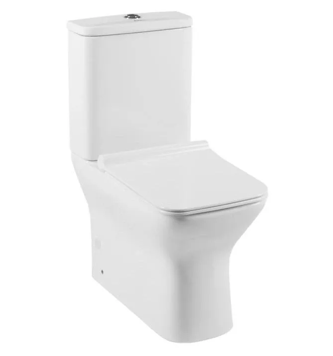 Унитаз-компакт Aquanet Cube-C-1 CL-12248B безободковый с крышкой-сиденьем микролифт Slim