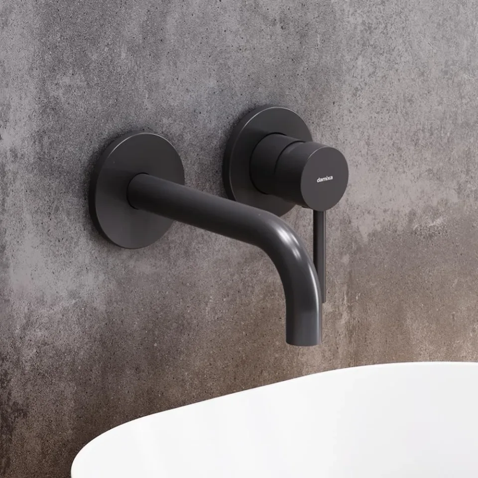 Смеситель Damixa Scandinavian Pure 360260300 для раковины скрытый монтаж черный матовый