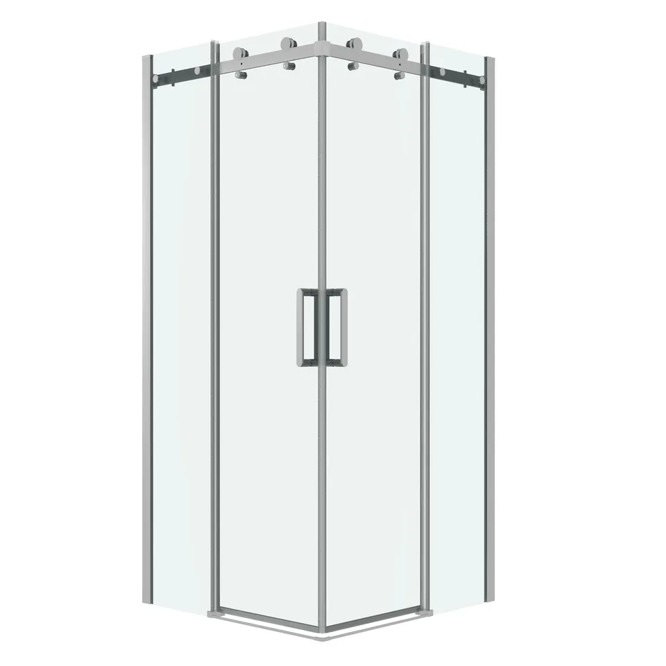 Душевое ограждение Grossman Classic 300.K33.04.9090.10.00 (90х90х195) квадрат,раздвижная,хром,стекло прозрачное, 2 места
