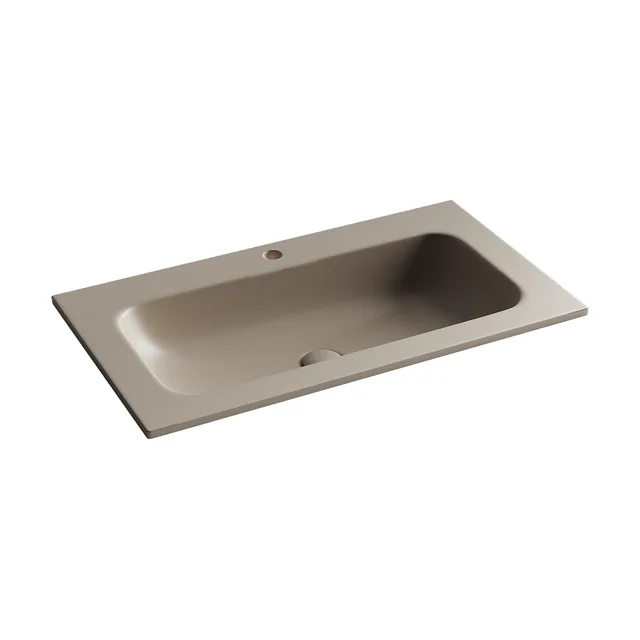 Раковина из сантехнического фарфора Ceramica Nova Грация (Grace) 80 см CN7012MC накладная цвет коричневый