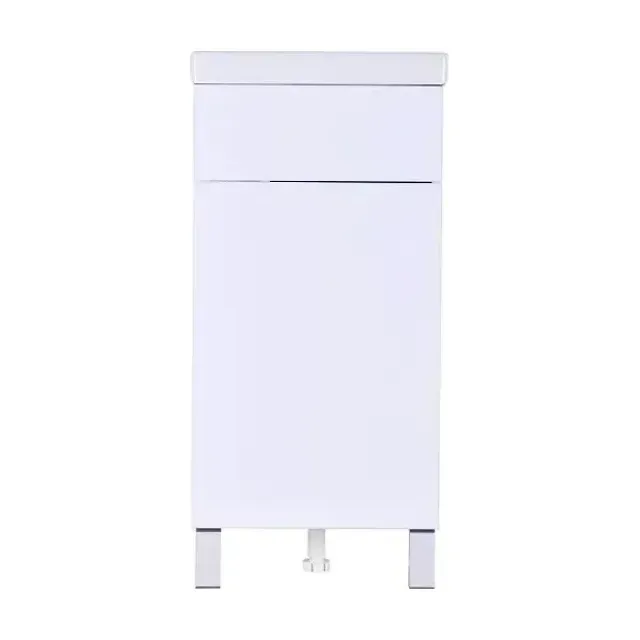Тумба с раковиной Orange Мини Mini2-40TUW+Ra 40 R напольная белый глянец