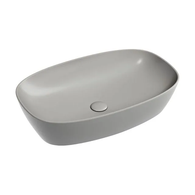 Раковина из сантехнического фарфора Ceramica Nova Элемент (Element) 60 см CN6049MH накладная цвет антрацит матовый