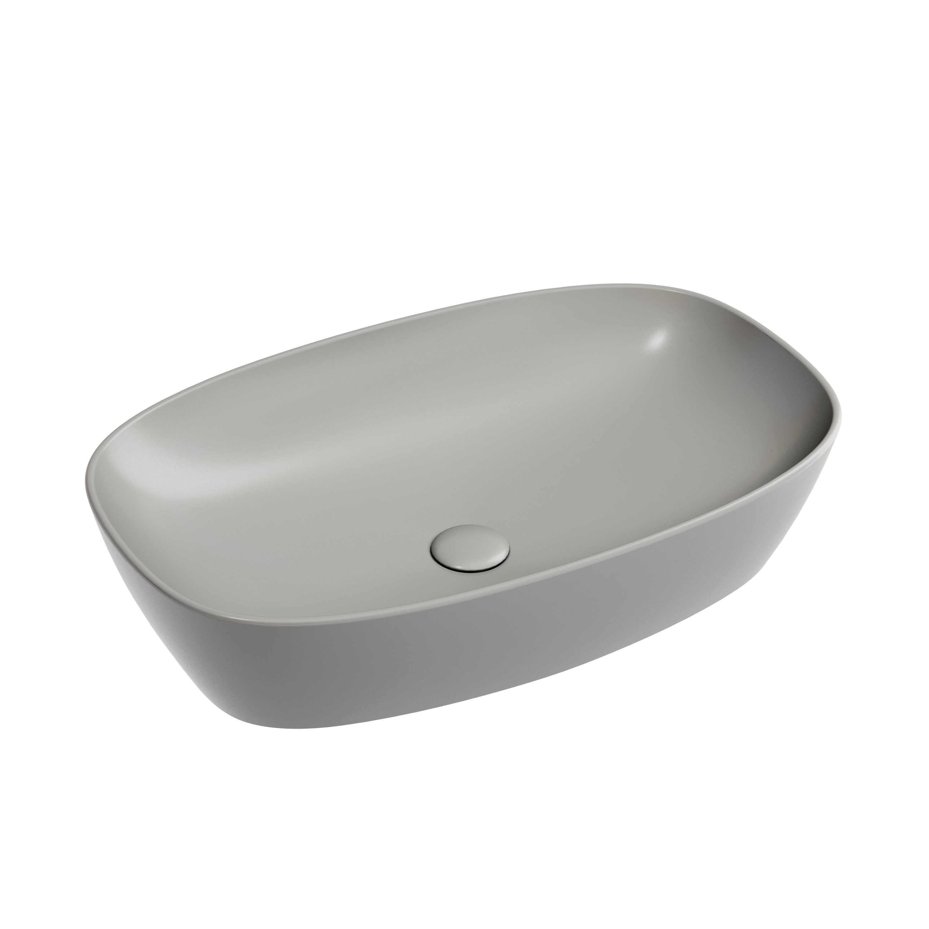 Раковина из сантехнического фарфора Ceramica Nova Элемент (Element) 60 см CN6049MH накладная цвет антрацит матовый