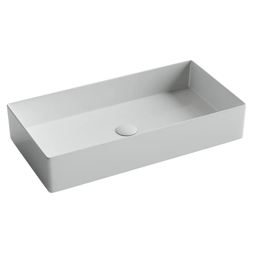 Раковина из сантехнического фарфора Ceramica Nova Элемент (Element) 70 см CN6071 накладная цвет белый