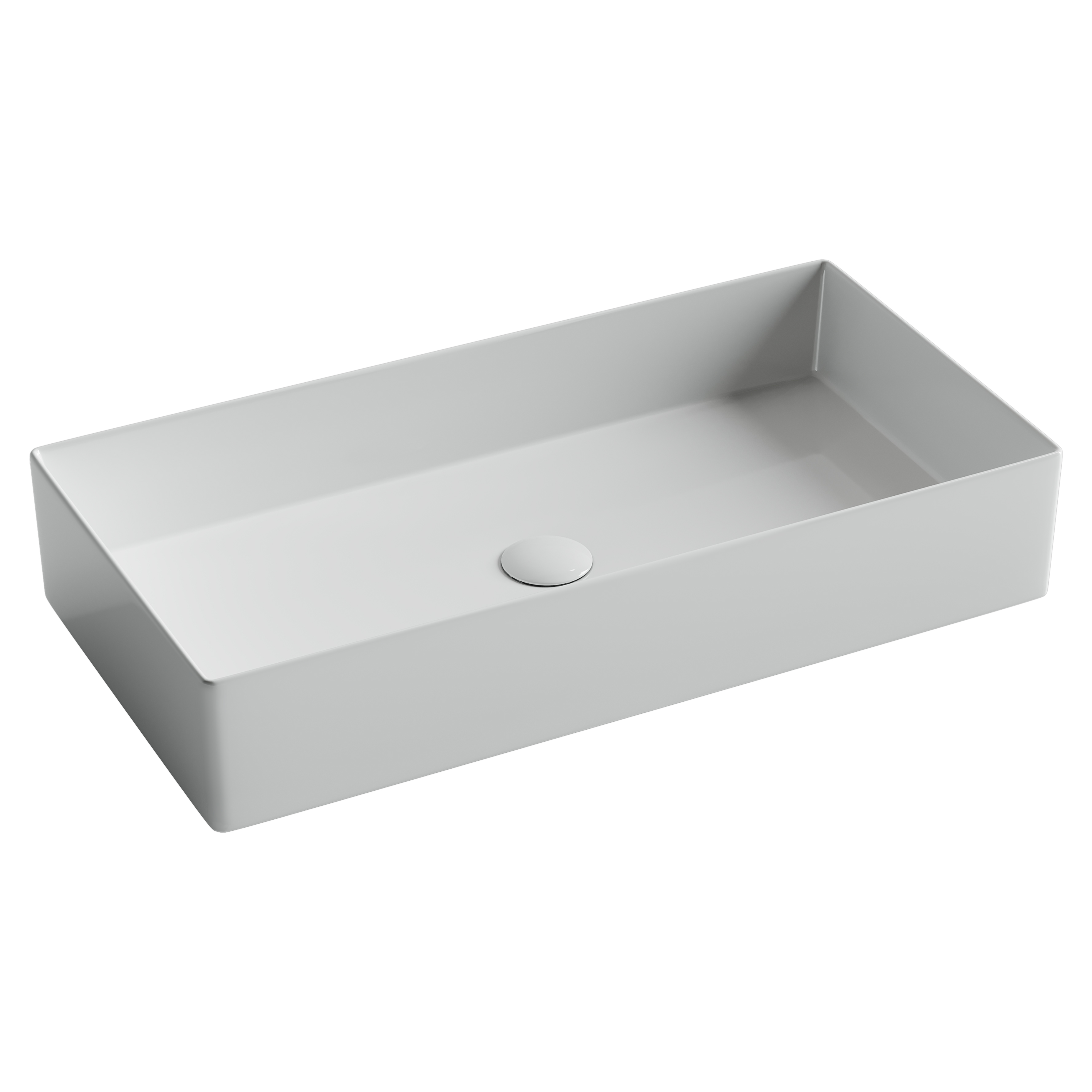 Раковина из сантехнического фарфора Ceramica Nova Элемент (Element) 70 см CN6071 накладная цвет белый