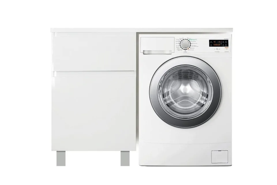 Тумба с раковиной напольная 2 ящика Эстет Dallas Luxe 100 L Белый ФР-00002315