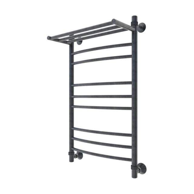 Полотенцесушитель водяной Veconi Nemi-B 50/80, графит (N8050GR-B)