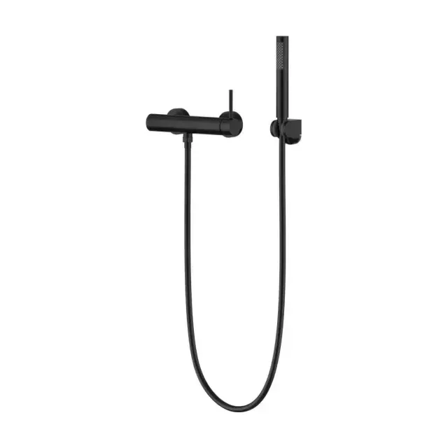 Смеситель Knotlor Затмение/Eclipse SS-22/BL для душа с душевыми аксессуарами черный матовый