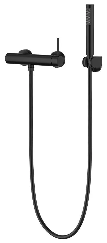 Смеситель Knotlor Затмение/Eclipse SS-22/BL для душа с душевыми аксессуарами черный матовый