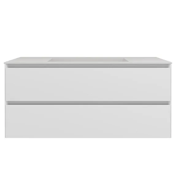 Тумба с раковиной Vincea Люка Софт-Тач (Luka Soft-Touch) 100 белый матовый
