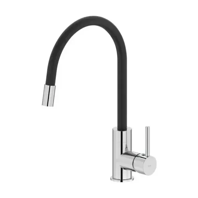Смеситель Iddis Китчен 360 (Kitchen 360) K36SBJBi05 для кухни гибкий излив хром/черный