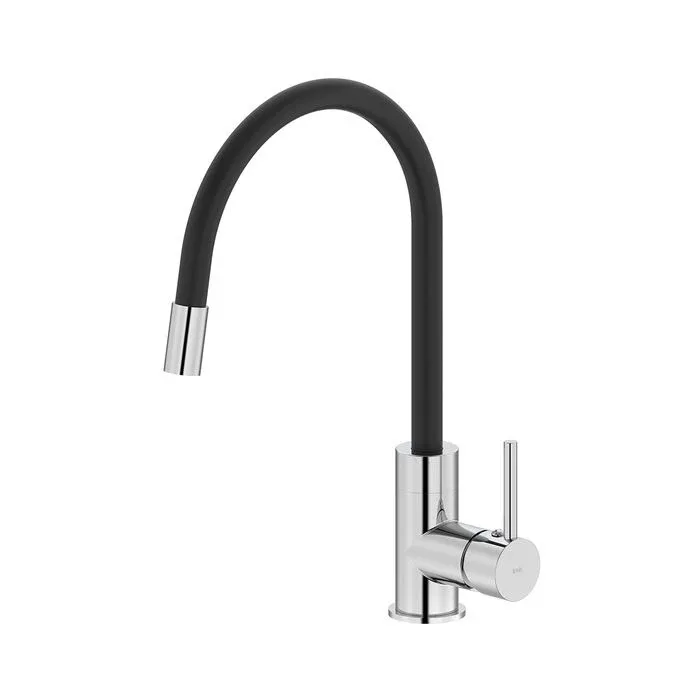 Смеситель Iddis Китчен 360 (Kitchen 360) K36SBJBi05 для кухни гибкий излив хром/черный