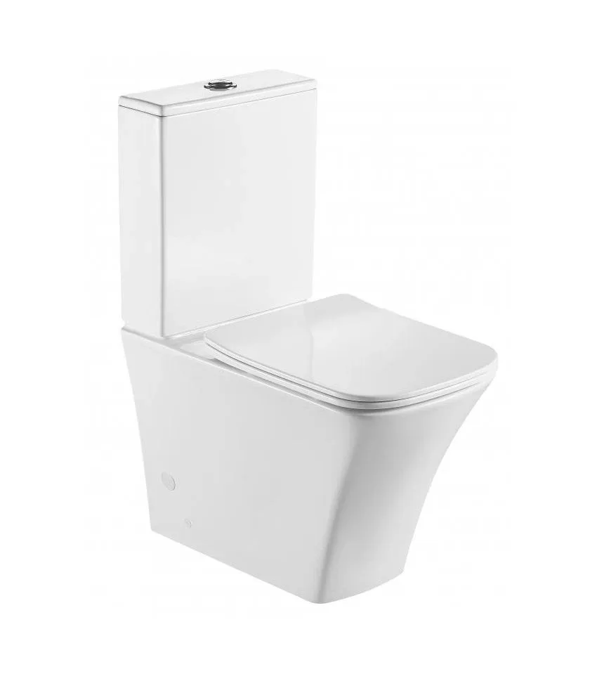 Унитаз-компакт BelBagno Марми (Marmi) BB052CPR безободковый,горизонтальный выпуск,с крышкой-сиденьем BB052SC
