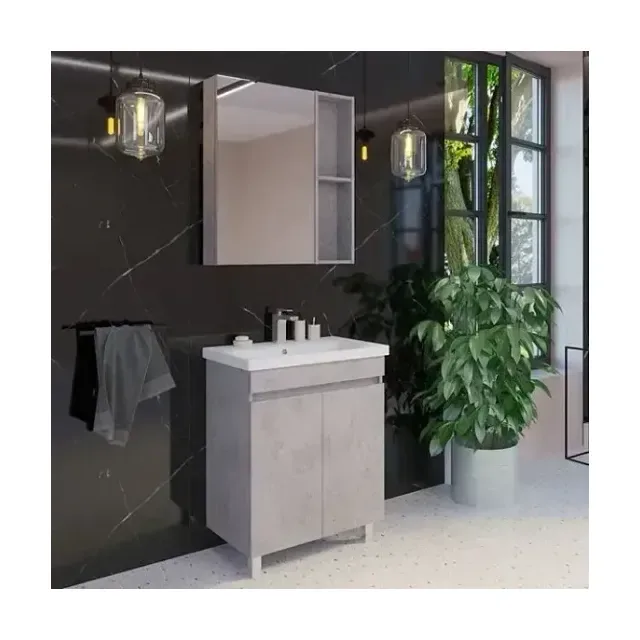Комплект мебели Comforty Осло 70НД бетон светлый (раковина Como 70)
