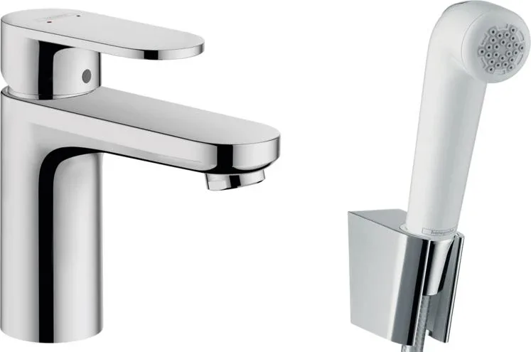 Смеситель Hansgrohe Vernis Blend 71215000 для раковины с гигиеническим душем хром