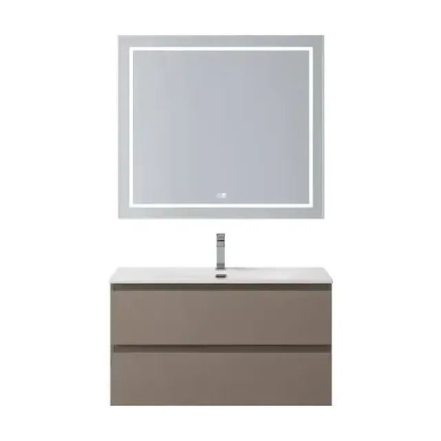 Комплект мебели BelBagno Крафт (Kraft) 90 бежевый матовый (раковина BB-8099-90)