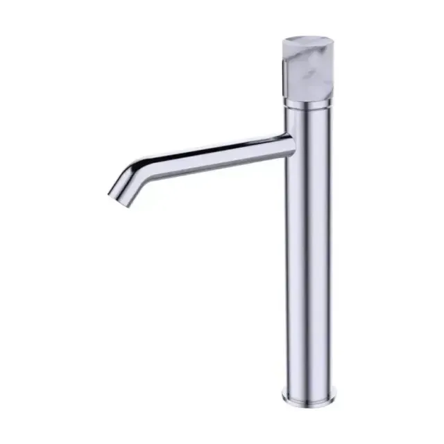 Смеситель Bronze DE Luxe Focus 24615CM для раковины хром/мрамор