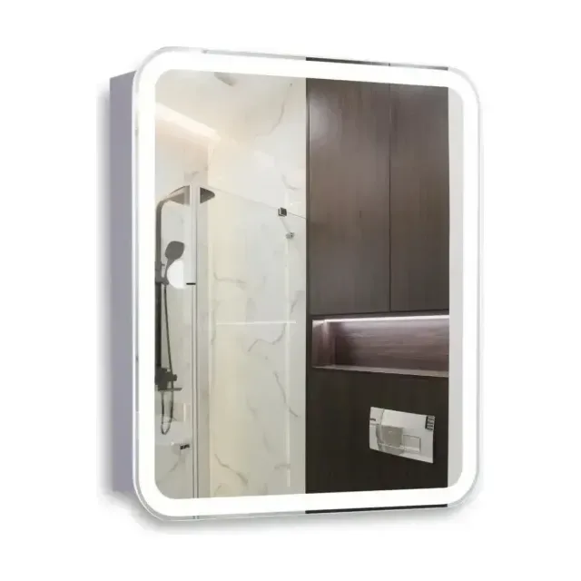 Зеркало-шкаф Silver Mirrors Фиджи Flip 70*80 с Led-подсветкой, инфракрасный выключатель L/R