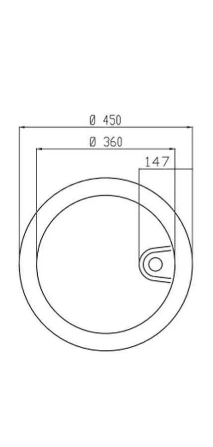 Накладная раковина Gural Vit Arya AR24MUL01 45*45