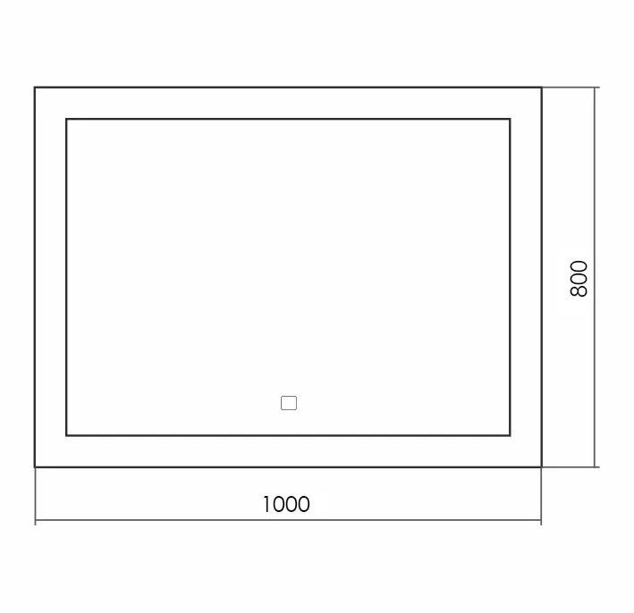 Зеркало Silver Mirrors Norma neo 100*80 с Led-подсветкой сенсорный выключатель
