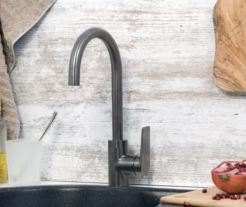 Смеситель WasserKRAFT Wiese 8407 для кухни оружейная сталь